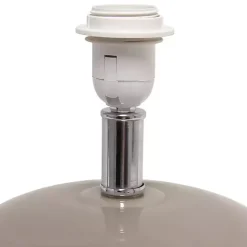 Best Kirklands Home Glass Short Oval Table Lamp Brown