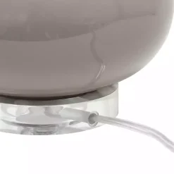 Best Kirklands Home Glass Short Oval Table Lamp Brown