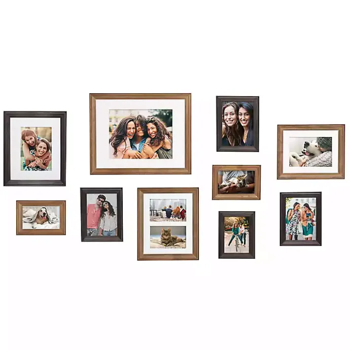 Outlet Kirklands Home Brown Hues 10-pc. Gallery Wall Picture Frame Set