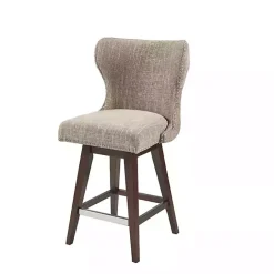 Online Kirklands Home Ivey High Wingback Swivel Counter Stool Brown