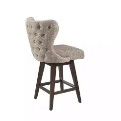 Online Kirklands Home Ivey High Wingback Swivel Counter Stool Brown