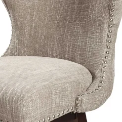 Online Kirklands Home Ivey High Wingback Swivel Counter Stool Brown