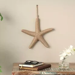 Outlet Kirklands Home Jute Starfish Wall Plaque Brown