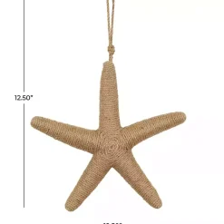 Outlet Kirklands Home Jute Starfish Wall Plaque Brown