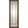 Outlet Kirklands Home Brown Larissa Arched Window Leaning Mirror