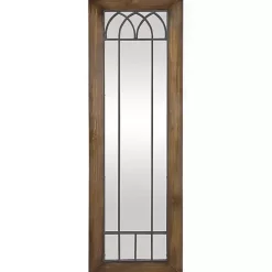 Outlet Kirklands Home Brown Larissa Arched Window Leaning Mirror