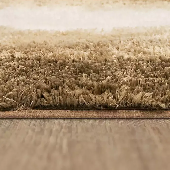 Discount Kirklands Home Ombre Border Bath Mat, 2x4 Brown