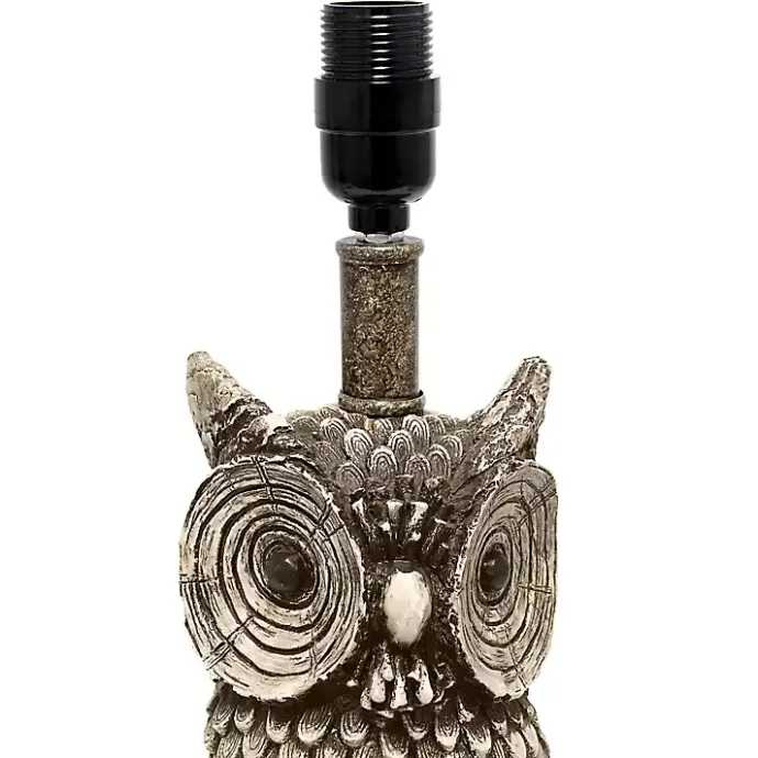 Best Kirklands Home Brown Owl and Shade Table Lamp Green