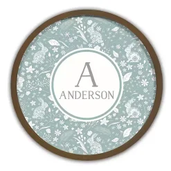 Sale Kirklands Home Brown Personalized Blue Bunnies Wall Plaque