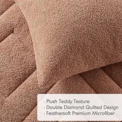 Outlet Kirklands Home Quilted Teddy 2-pc. Twin Comforter Set Brown
