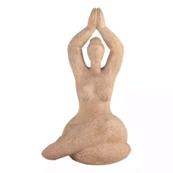 Sale Kirklands Home Resin Namaste Female Yoga Figurine Brown