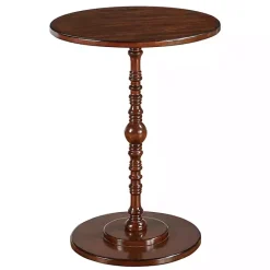New Kirklands Home Santel Spindle Accent Table Brown