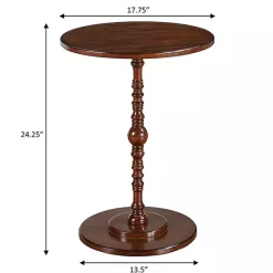 New Kirklands Home Santel Spindle Accent Table Brown