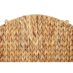 Best Kirklands Home Brown Sea Grass Woven Round Wall Shelf