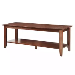 Sale Kirklands Home Simple Rectangular Coffee Table Brown