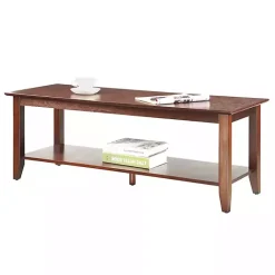 Sale Kirklands Home Simple Rectangular Coffee Table Brown