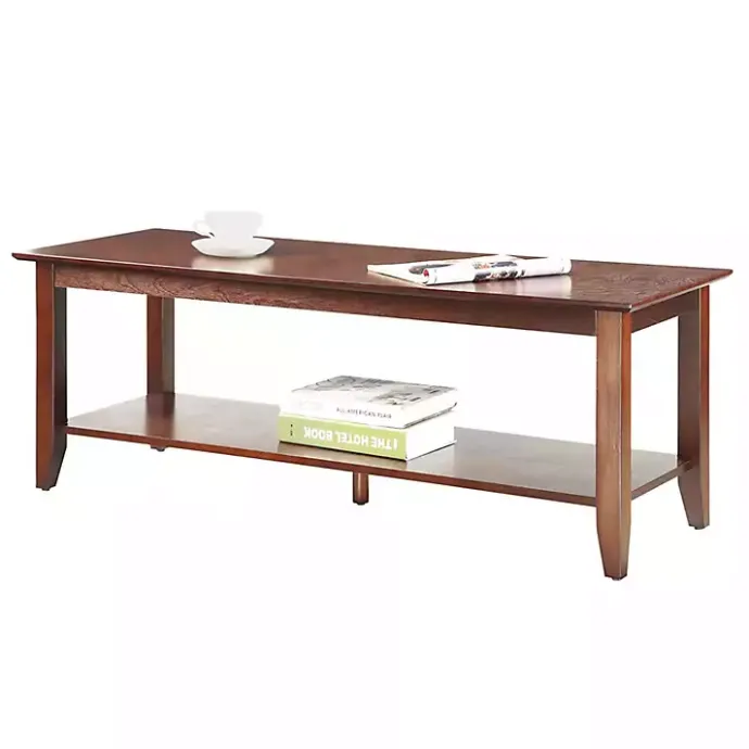Sale Kirklands Home Simple Rectangular Coffee Table Brown