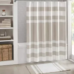 Kirklands Home Stripe Reversible Bath Mat, 45 in. Brown