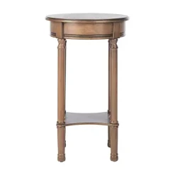 Outlet Kirklands Home Tegan Round Accent Table Brown
