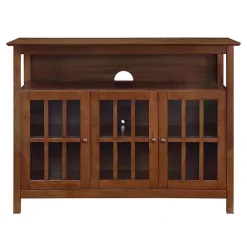 Clearance Kirklands Home Tiered Deluxe Cali Media Cabinet Brown