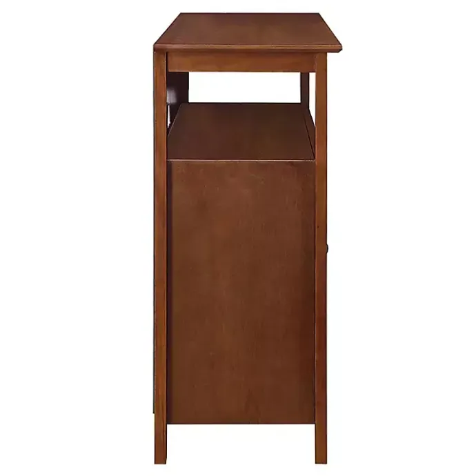 Clearance Kirklands Home Tiered Deluxe Cali Media Cabinet Brown