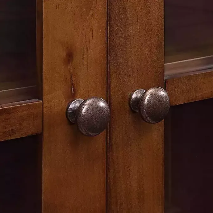 Clearance Kirklands Home Tiered Deluxe Cali Media Cabinet Brown