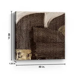 Kirklands Home to Gold Canvas Art Print, 40x40 in. Brown