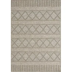Sale Kirklands Home Transitional Stripes Indoor/Outdoor Rug, 5x7 Brown