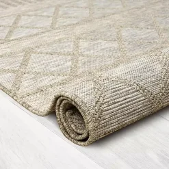 Sale Kirklands Home Transitional Stripes Indoor/Outdoor Rug, 5x7 Brown