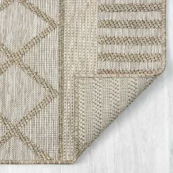 Sale Kirklands Home Transitional Stripes Indoor/Outdoor Rug, 5x7 Brown