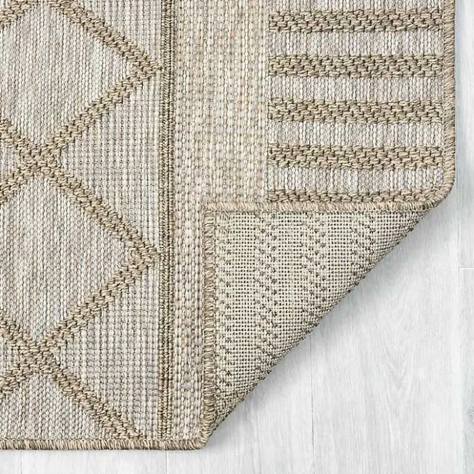 Sale Kirklands Home Transitional Stripes Indoor/Outdoor Rug, 5x7 Brown