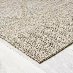 Sale Kirklands Home Transitional Stripes Indoor/Outdoor Rug, 5x7 Brown