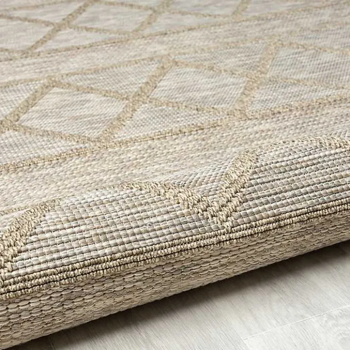 Sale Kirklands Home Transitional Stripes Indoor/Outdoor Rug, 5x7 Brown