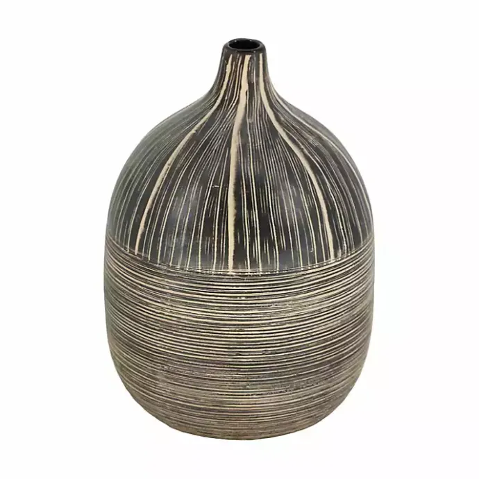 Clearance Kirklands Home Tribal Vase Brown