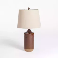 Sale Kirklands Home Brown Two Tone Ceramic Table Lamp Tan