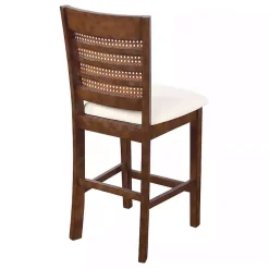 Clearance Kirklands Home Brown Wilbur Cane Back Counter Stools, Set of 2