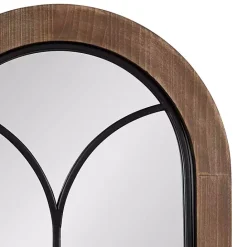 Sale Kirklands Home Windowpane Arch Geoffrey Mirror Brown
