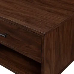 Discount Kirklands Home Brown Wood & Black Metal Hairpin Legs Coffee Table