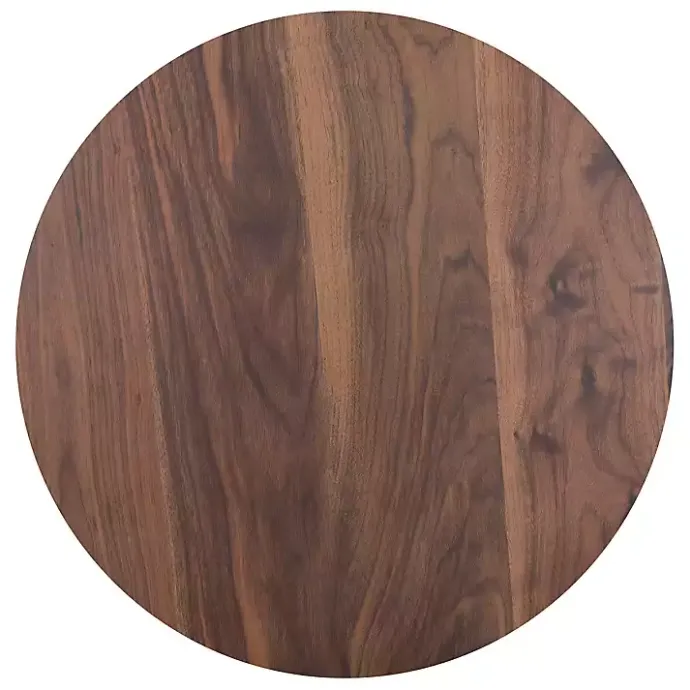 Hot Kirklands Home Brown Wood and Black Metal Bistro Dining Table