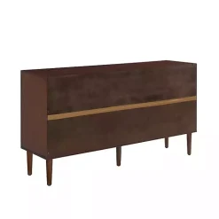 Online Kirklands Home Brown Wood and Gold 4-Door Cabinet