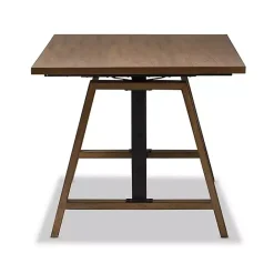Clearance Kirklands Home Brown Wood and Metal Linear Base Desk