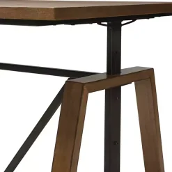 Clearance Kirklands Home Brown Wood and Metal Linear Base Desk