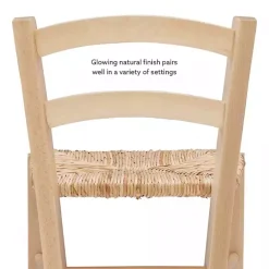 Discount Kirklands Home Wood and Seagrass Counter Stools, Set of 2 Brown