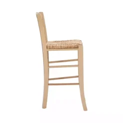 Discount Kirklands Home Wood and Seagrass Counter Stools, Set of 2 Brown