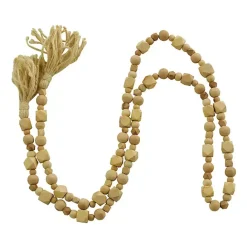 Clearance Kirklands Home Wood Beads Cream Tassel Garland Brown
