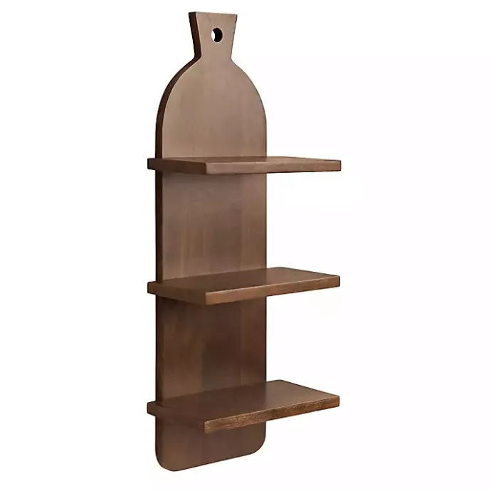 Discount Kirklands Home Brown Wood Board Tiered Wall Shelf