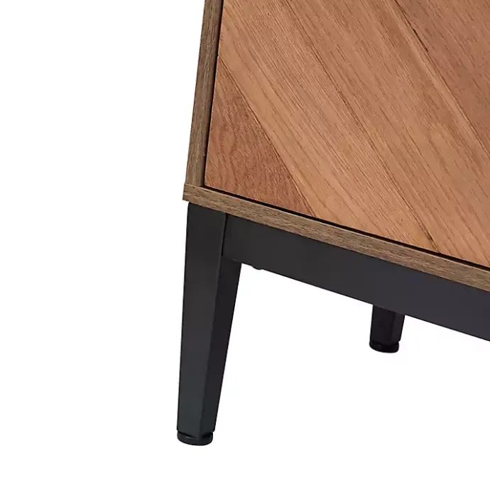 Online Kirklands Home Wood Chevron 4-Door Sideboard Brown