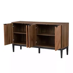 Online Kirklands Home Wood Chevron 4-Door Sideboard Brown