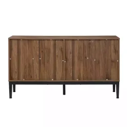 Online Kirklands Home Wood Chevron 4-Door Sideboard Brown