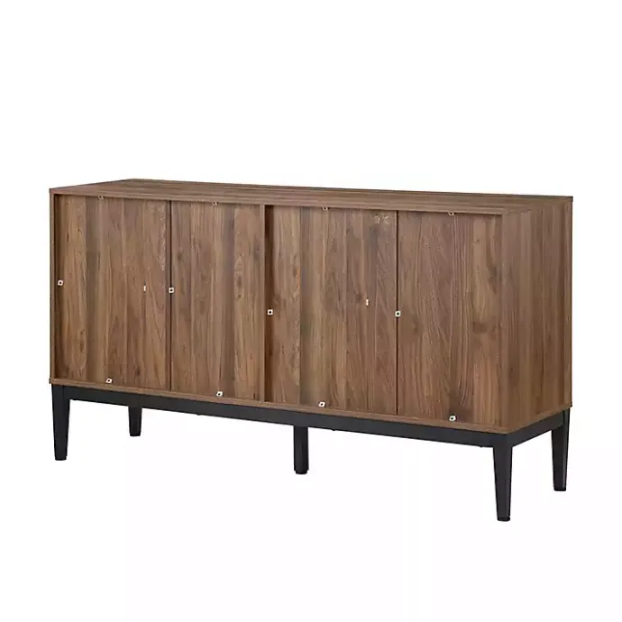 Online Kirklands Home Wood Chevron 4-Door Sideboard Brown